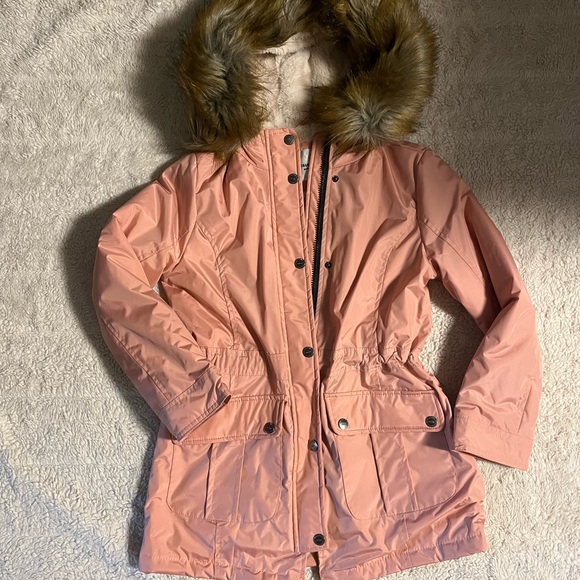 Urban Republic Pink Jacket with Faux Fur Lining - Picture 1 of 6